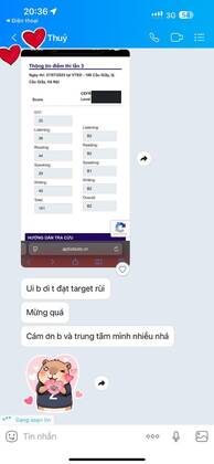 Ảnh chụp tin nhắn Zalo: Trao đổi & hỗ trợ học viên (ảnh 4/14)
